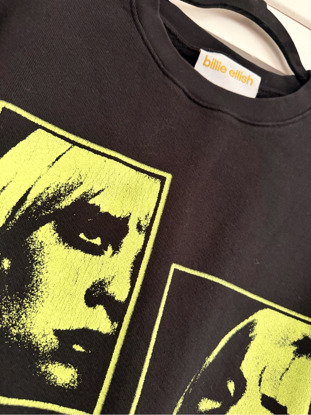 Billie Eilish Happier Than Ever The World Tour 2022 Crewneck Sweatshirt XXL